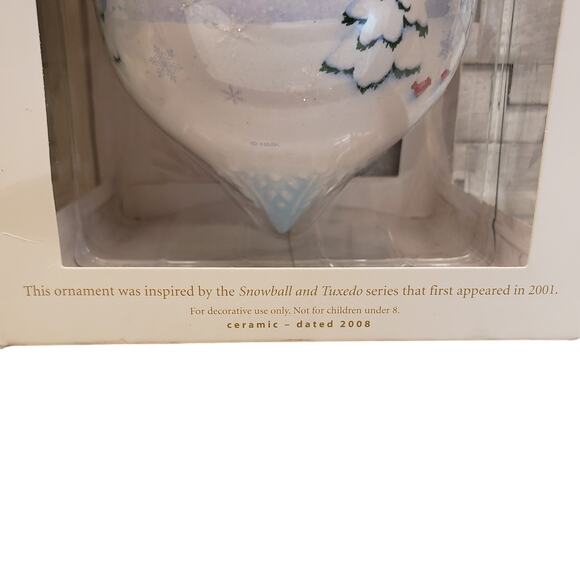 Hallmark Keepsake Ornaments Snow Buddies 2008 Ceramic Ornament NEW - Picture 5 of 13